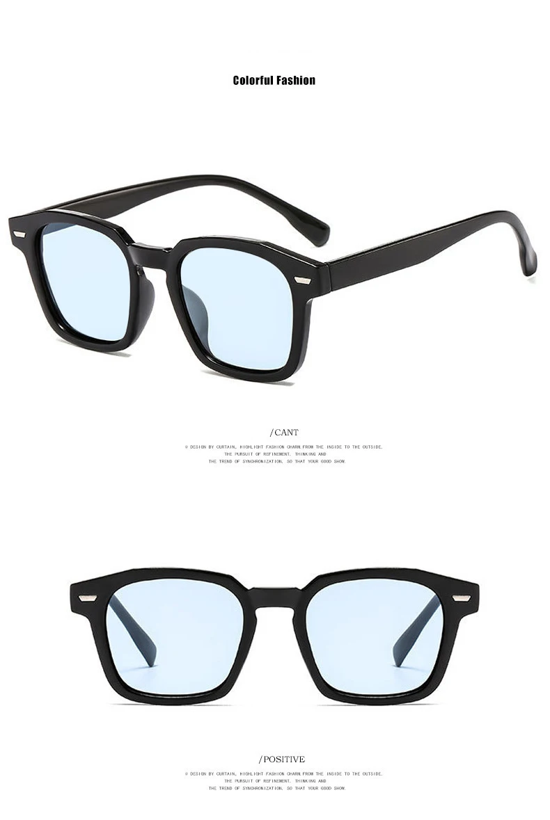 Rmm Marke 3 stücke/Set hochwertige neue Polygon Meter Nagel quadratische Sonnenbrille Mode Männer Hip Hop Brille Retro Sonnenbrille Frauen – Detail 13