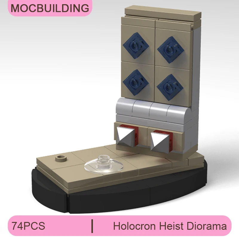 

Holocron Heist Diorama MOC Строительные блоки DIY Сборка кирпичей Модель Известный фильм UCS Архитектурный дисплей Рождественские игрушки Подарки 74 шт.
