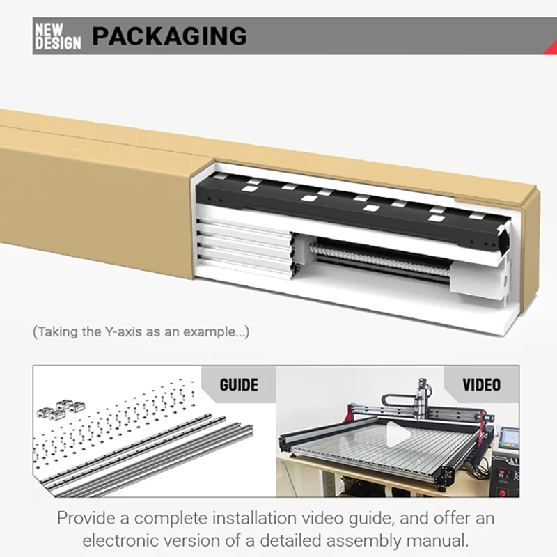 BulkMan3D OXMAN CNC Mechanical Frame Kit 1610 Ball Screw OX MAN CNC Router Engraving Machine Engraver 1500x1500mm with Motors