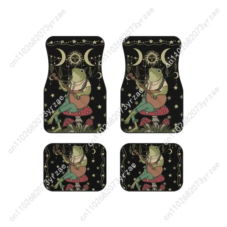 

Funny Frog 4pcs Universal Car Floor Mats All-Season Fashionable Auto Interio Absorbent Non-Slip Washable Car Floor Mats