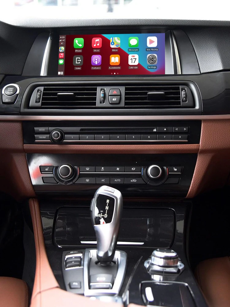 Road Top Wireless Carplay Android Auto für BMW 5 7er F10 F11 F07 GT F01 F02 F03 F04 2013-2017, mit Spiegel Link Funktionen