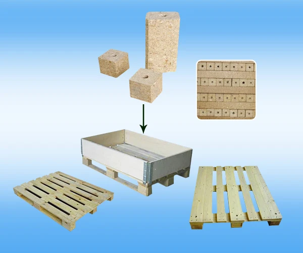 Wood Sawdust Pressing Machine CNC Woodworking Double End Tenoners Wood Log Block Hot Pressing Machine