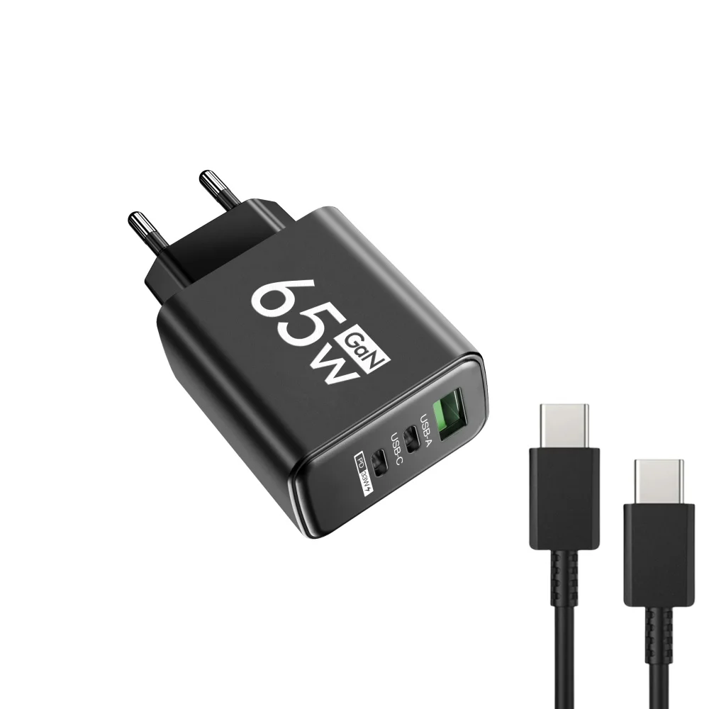 65W USB C Ladegerät Schnelle Lade GaN Telefon Ladegerät Power Adapter Handy Adapter Schnell Ladegerät 3,0 Für iPhone Samsung Xiaomi