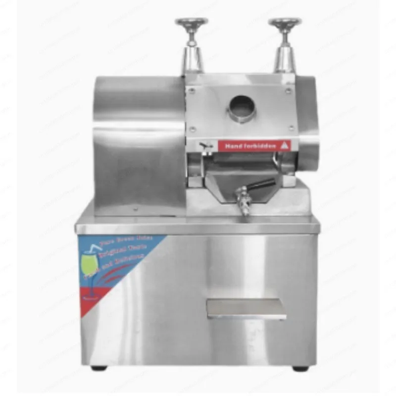 Commercial Stainless Steel Sugarcane Juicer Machine Mobile Electric Sugar Cane Extractor For Juice Shop Catering