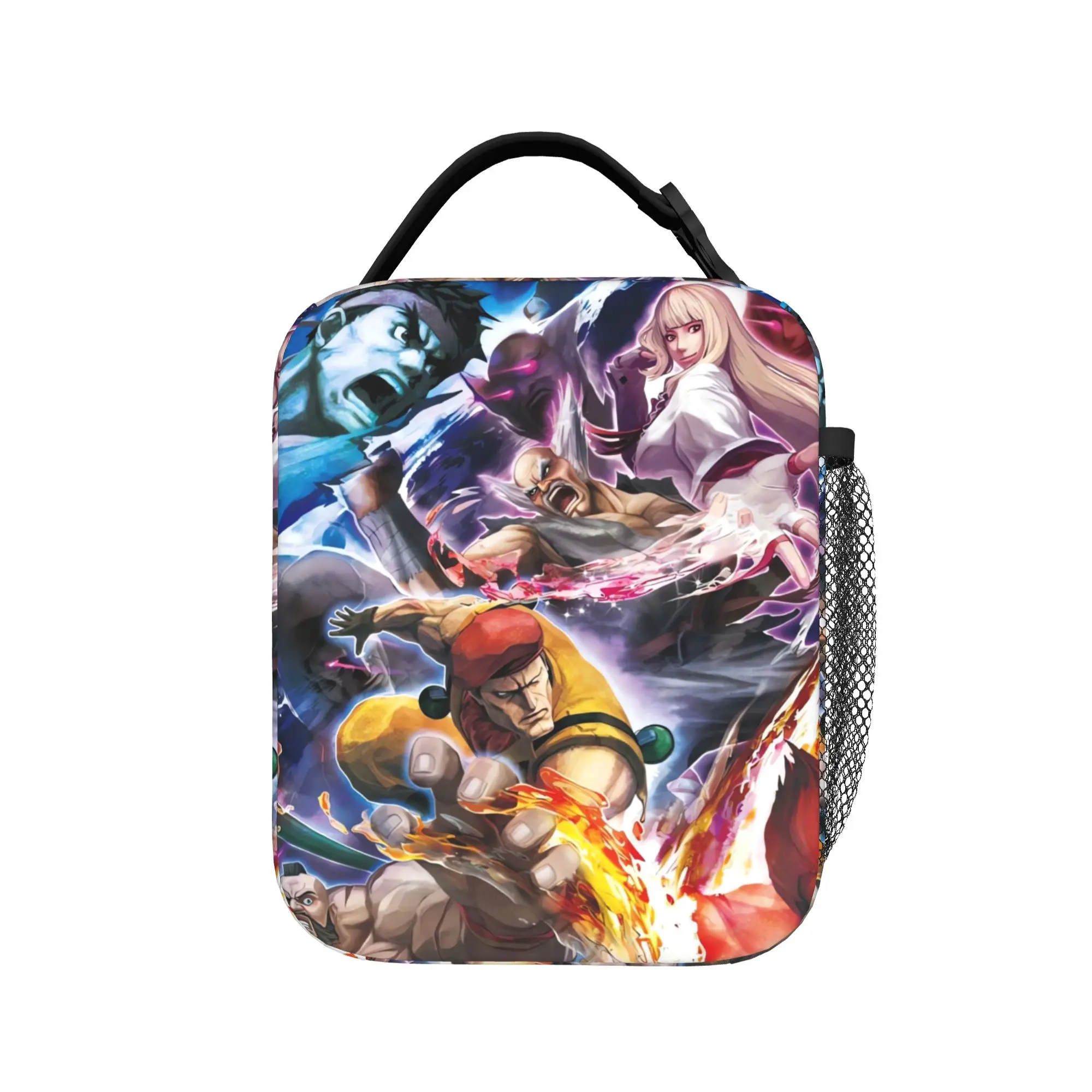 Ryu Street Fighter II Turbo Hyper Fighting Lunch Bag  Casual Lunch Box For Men Outdoor Picnic Portable Insulated Cooler Bag