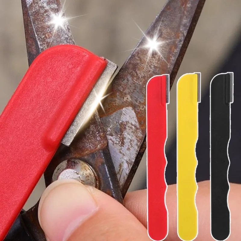 6/1PCS Quick Sharpener Portable Manual Knives Alloy Steel Grinding Scissor Kitchen Knife Sharpening Stone Pruning Grind Scraper