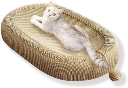 Sisal Cat Scratching Board，60cm Ultra Large Size Bed，Adorable Design, Durable & Comfortable Lounge