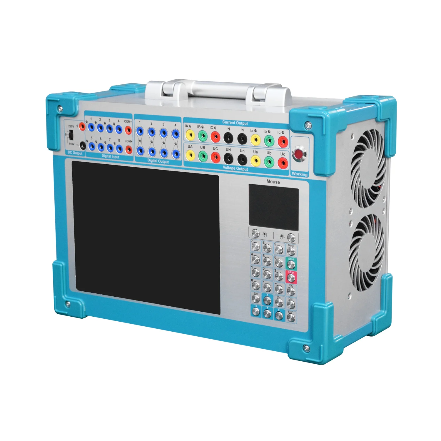 Zhiwei Electric 6 Phase Relay Protection Tester AC/DC for Microcomputer Relay Meter with 180A/6-Phase Output 0-1000Hz Frequency