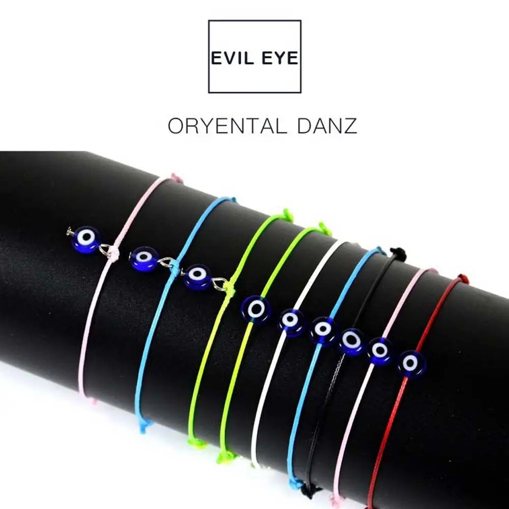 New Red Rope Bracelet Blue Eye Braided Bracelet Devil Eye Bracelet Couple Jewelry Wholesale