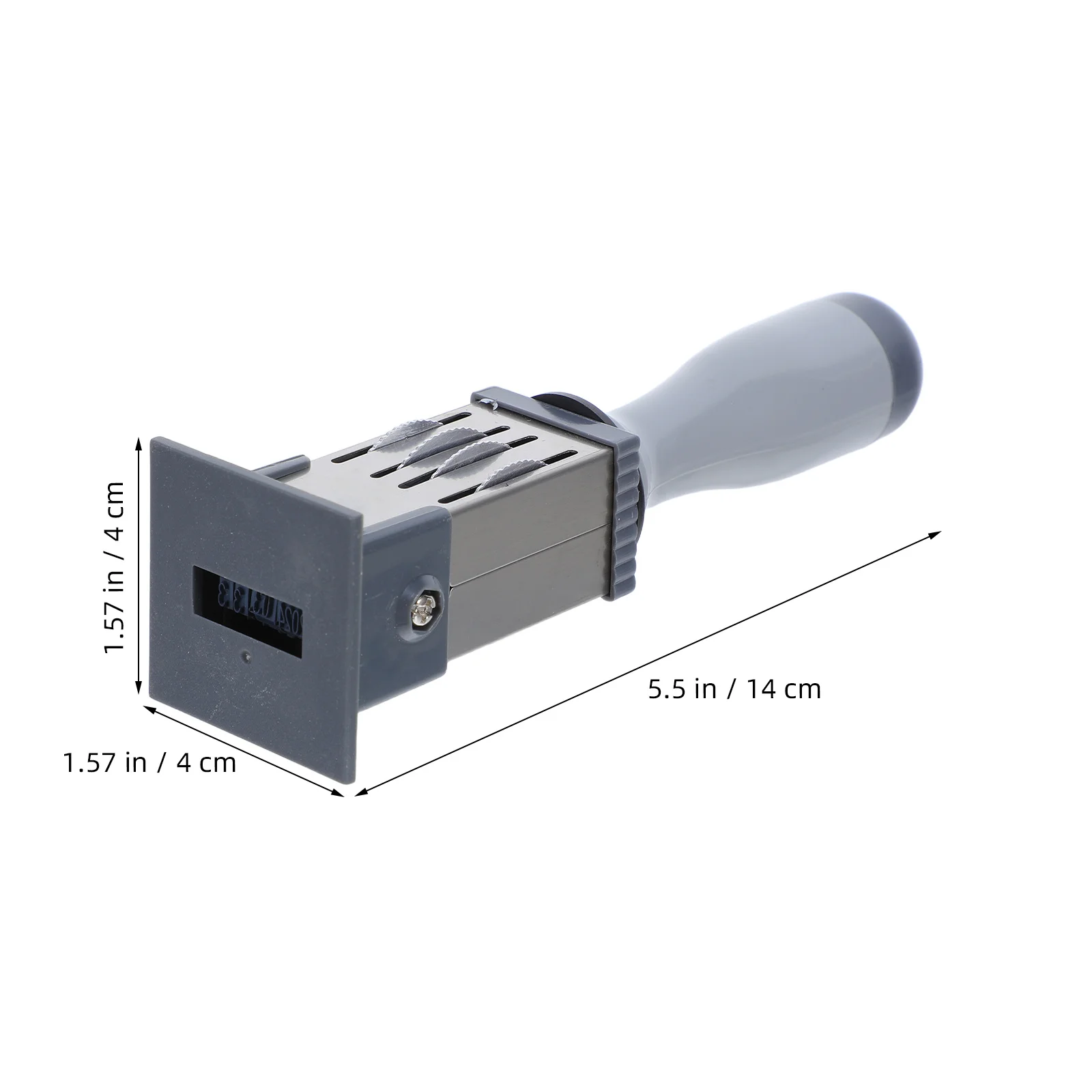 Mini Self-Inking Handheld Date Stamp Rolling Stamper Portable for Office Documents Labels Signature Day Number Marking