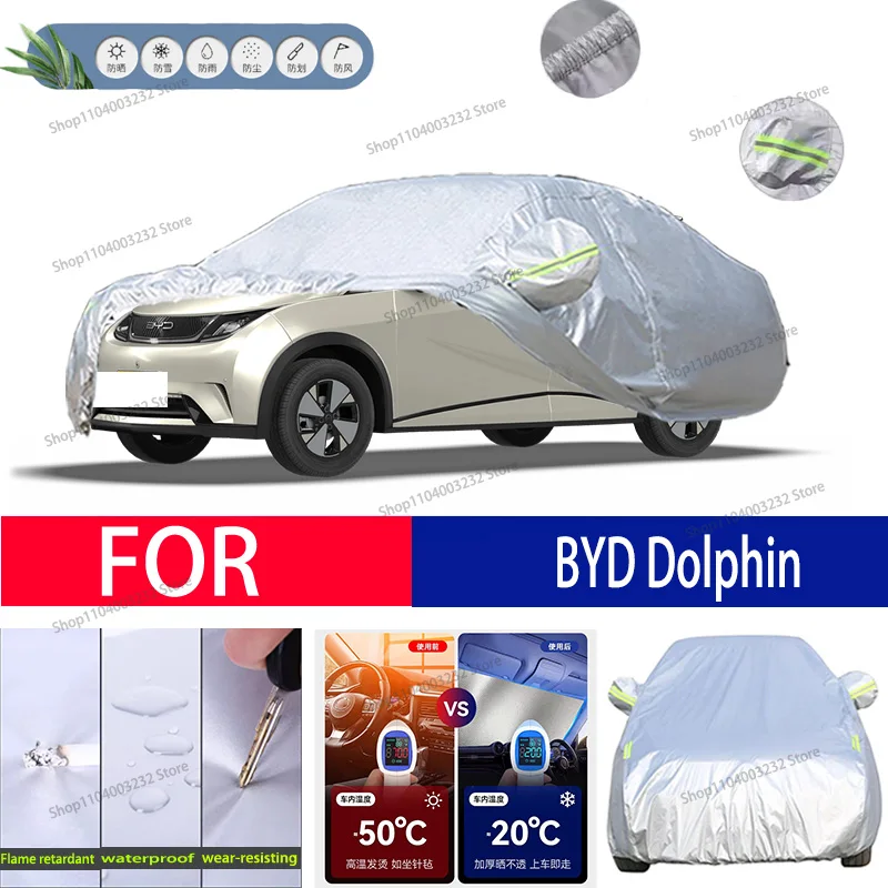 For BYD Dolphin Car clothing sun protection snow prevention antifreeze car protective cover  auto cover