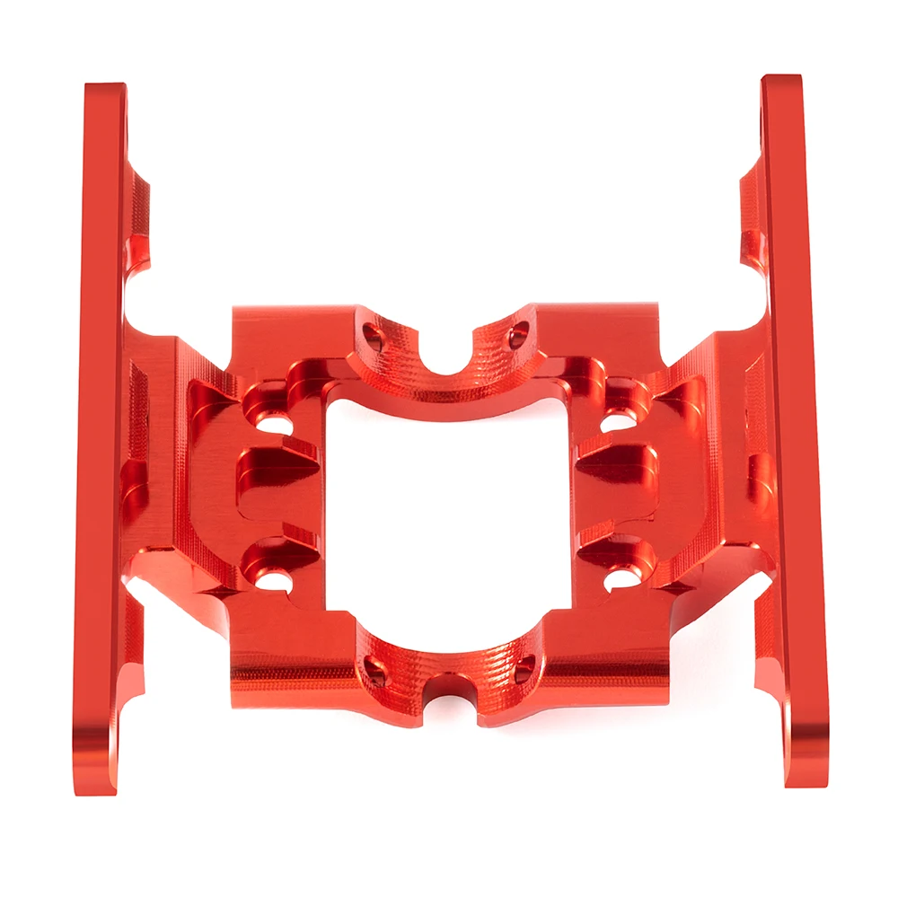 MIBIDAO-placa inferior de caja de cambios de aleación de aluminio, placa de deslizamiento de caja de transmisión para 1/18 RC Crawler FMS LC80, piezas de mejora