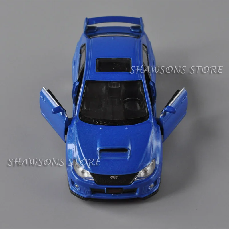 Modèle réduit de voiture Subaru WRX STI, échelle 1/10e, moulé sous pression, jouets, côtes arrière, cimetière l'inventaire