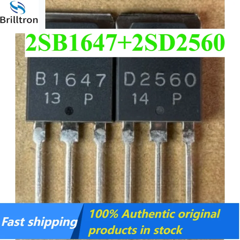2-10Pairs of 2SB1647+2SD2560 B1647 D2560 Audio Amplifier Matching Tubes Brand New, Original Stock, Fast Shipping.