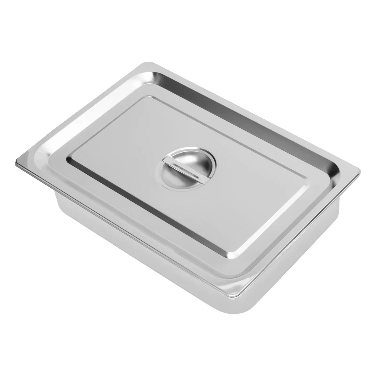 

4 Table Pans with Lids Restaurant Table Pans Commercial Hotel Pan Made of 201 Gauge Stainless Steel Large Capacity