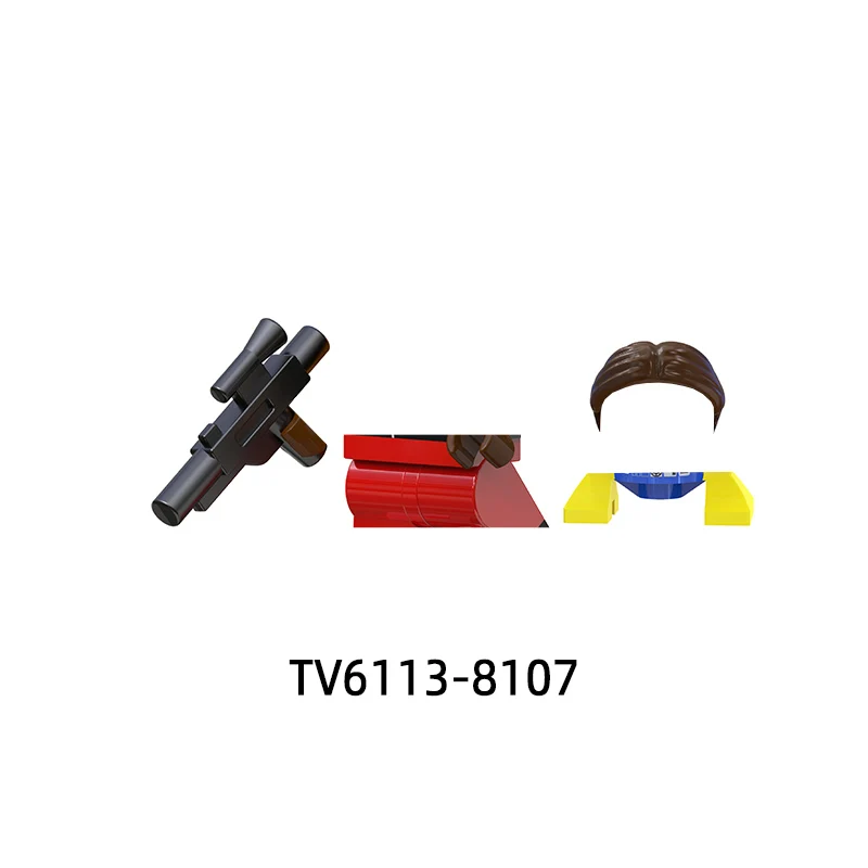 As tv6113 armas calças peças de cabelo figuras ação espada modelo blocos moc tijolos conjunto presentes brinquedos para crianças