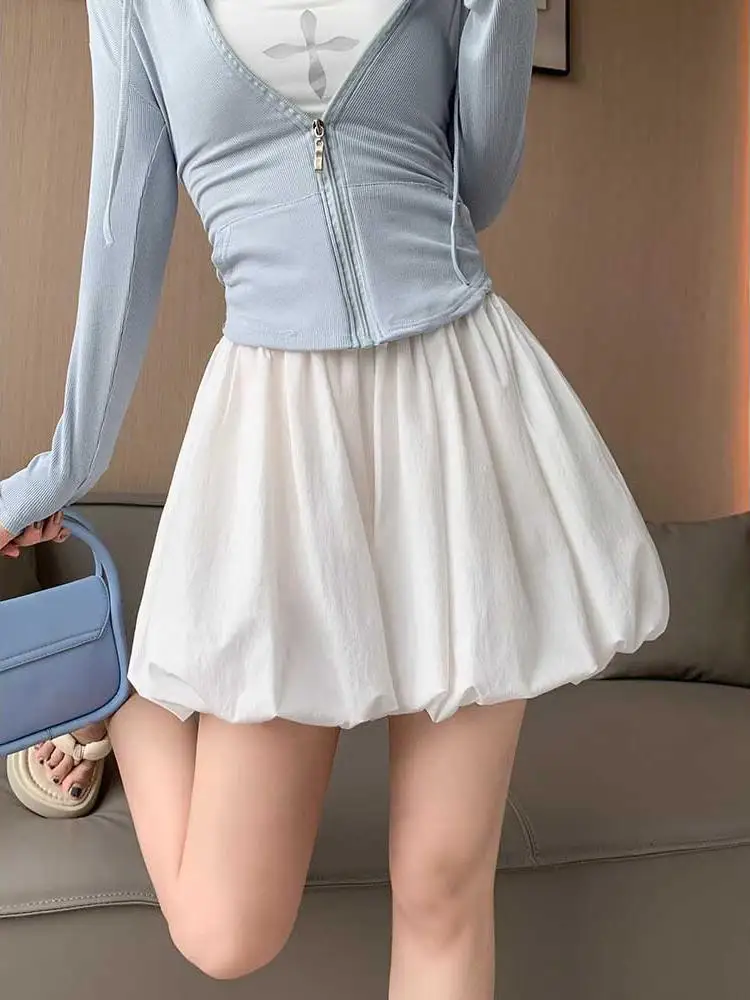 Summer High Waist Floral Print ort Pants Women's plus Size Thinming Versatile Casual Skort Korean Sle Polyester Fiber