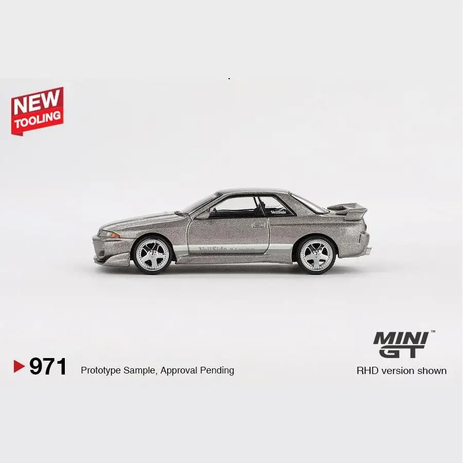 

TSM MINI GT 1:64 #971 GT-R R32 veilside Combat Grey Die-cast Car Model Car Toys Gift