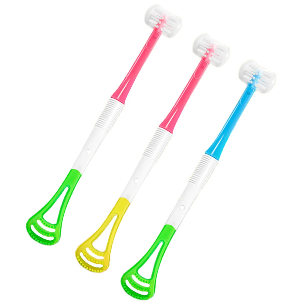 3 Pcs Baby Tongue Cleaner Scraper Adults Cleaning Tools Plastic Cleaners for Handheld