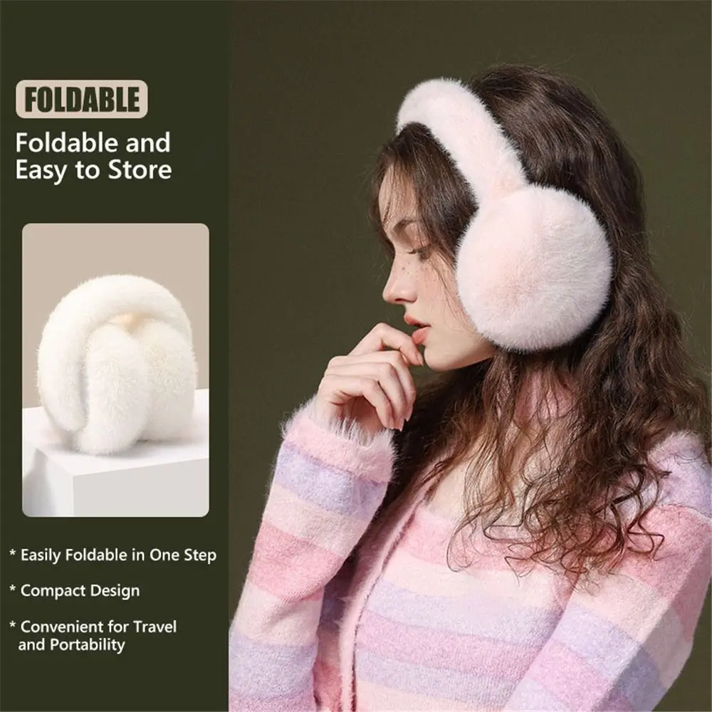 

Fashion Faux Rabbit Fur Winter Ear Muffs Fluffy Soft Soft Earmuffs Winter Accessories for Women & Men