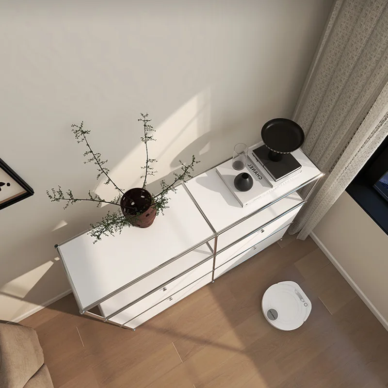 Cabinet Bedroom Kitchen Furniture Edge Storage Bucket Medieval Module Combination Storage Cabinet Living Room Storage Cabinet