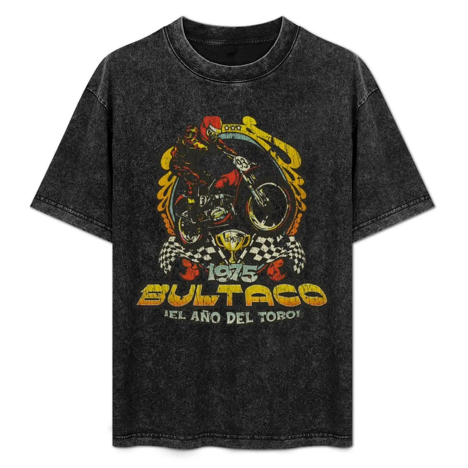 

Bultaco Year of The Bull 1975 T-Shirt summer top summer clothes sports fans mens graphic t-shirts anime