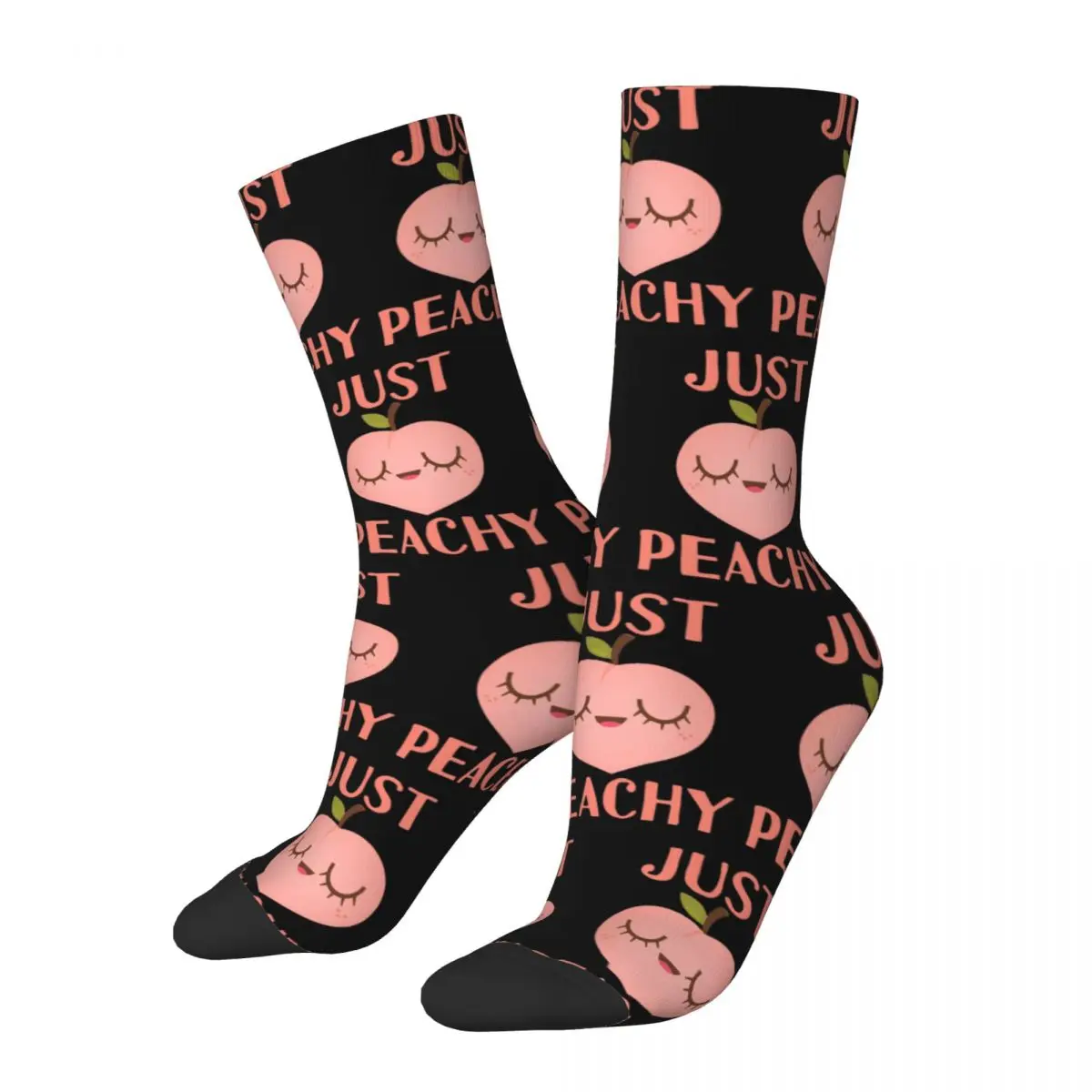 Just Peachy Socks Harajuku Super Soft Stockings All Season Long Socks Accessories for Unisex Gifts