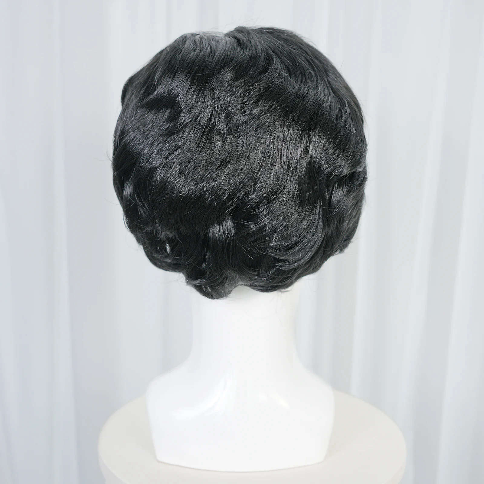 باروكة صناعية قصيرة مجعدة للرجال لملابس غير رسمية، ملابس إبداعية وشخصية كوسبلاي/تقليد