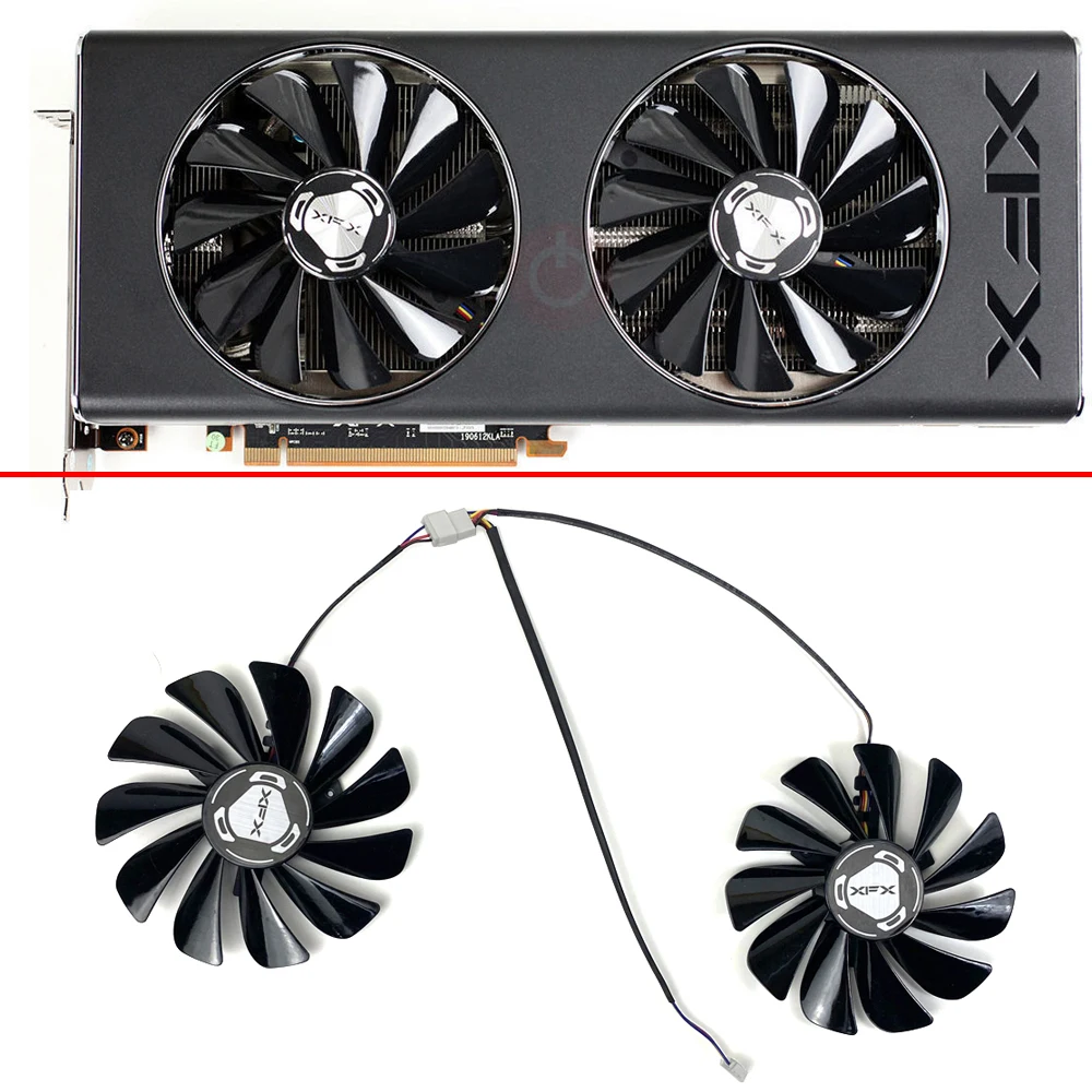 

NEW 95MM CF1010U12S FDC10U12S9-C AMD RX5700 XT GPU FAN For XFX RX 5700 Double Dissipation Ultra RX-57XL8LBD6 Video Card Fan