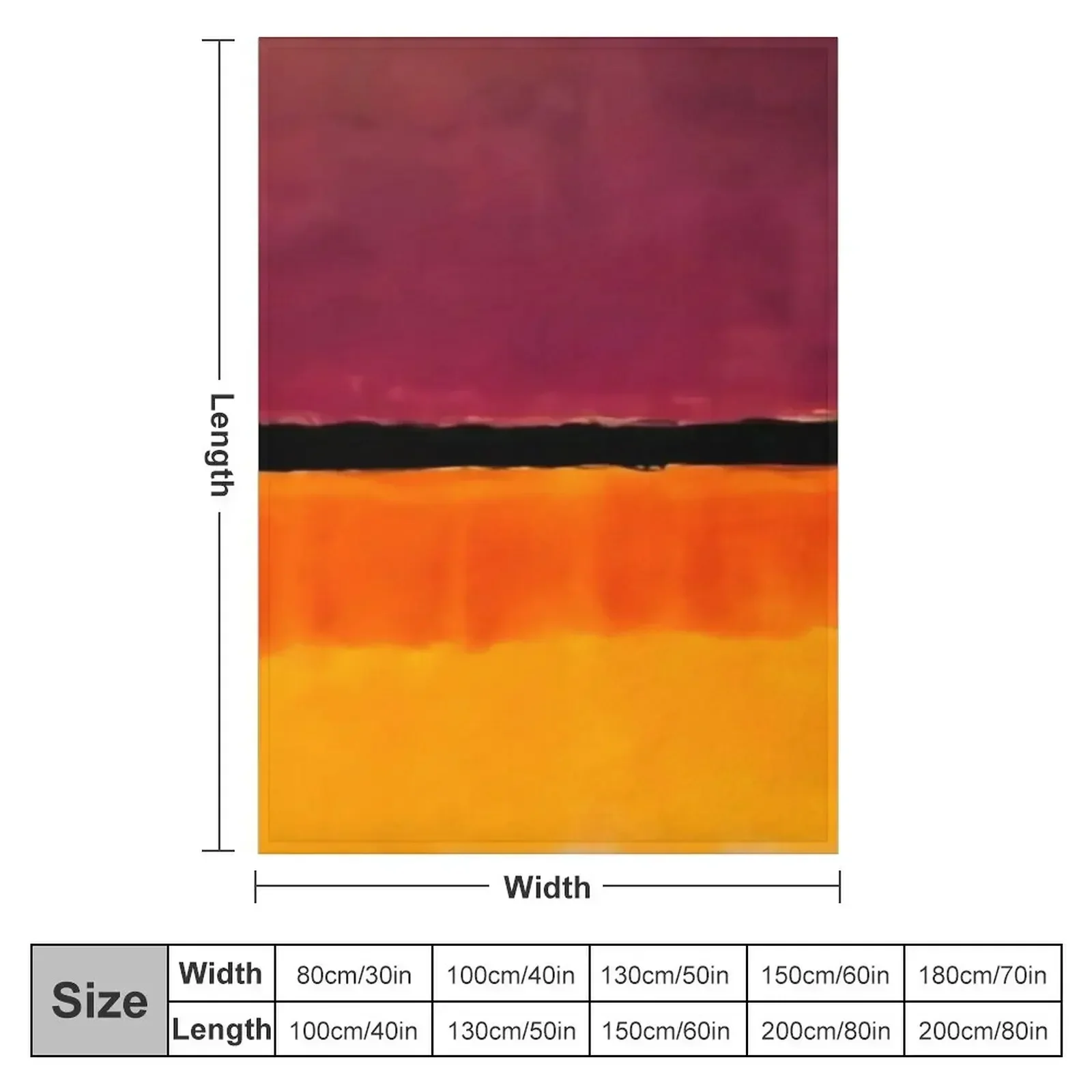 mark rothko painting , colorful , artwork by mark rothko Throw Blanket Soft Camping Blankets