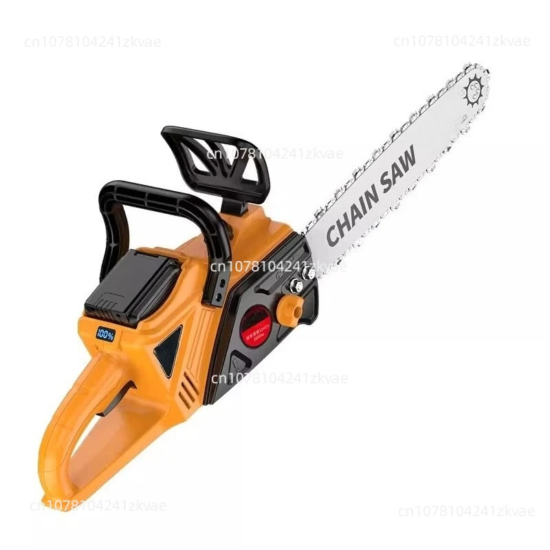 

High-power lithium chain saw, chain saw rechargeable small multi-functional household outdoor tree cutting saw