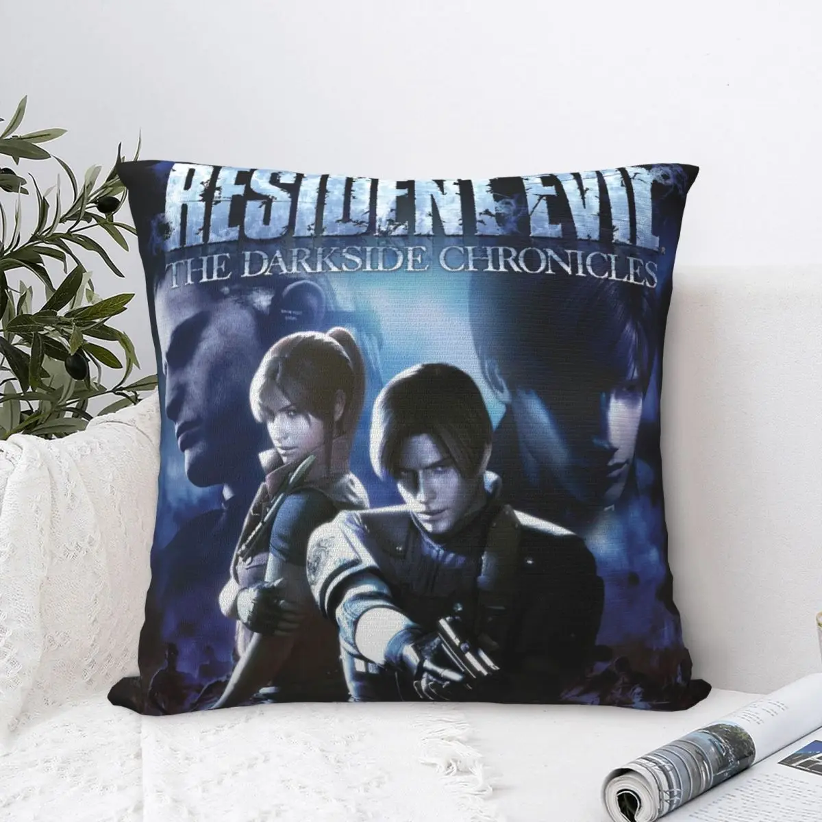 Leon S. Kennedy Claire Redfield Pillow Case Cushion Cover Polyester Design Pillow Cover Cute Funny Pillowcases For Home Decor
