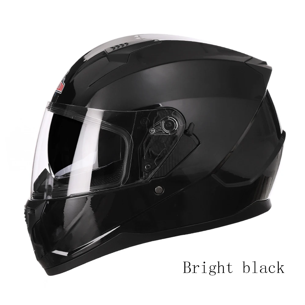 Nuevo Casco De motocicleta doble lente seguridad De Moto montar De cara completa hombres mujeres Casco ECE DOT aprobado Capacete cascos para las cuatro estaciones