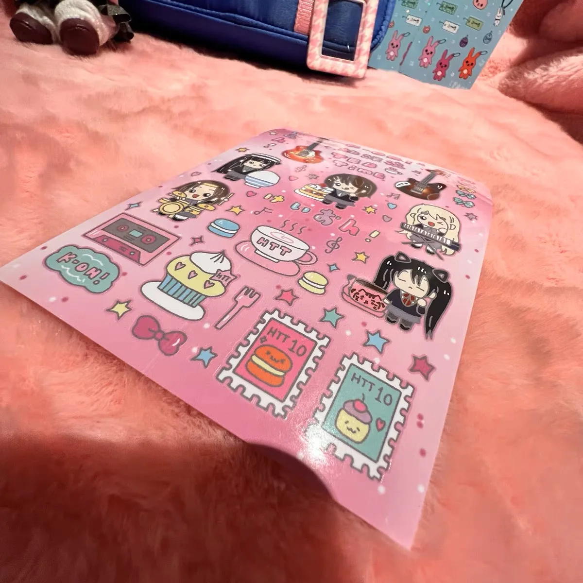 Anime girl handbook sticker