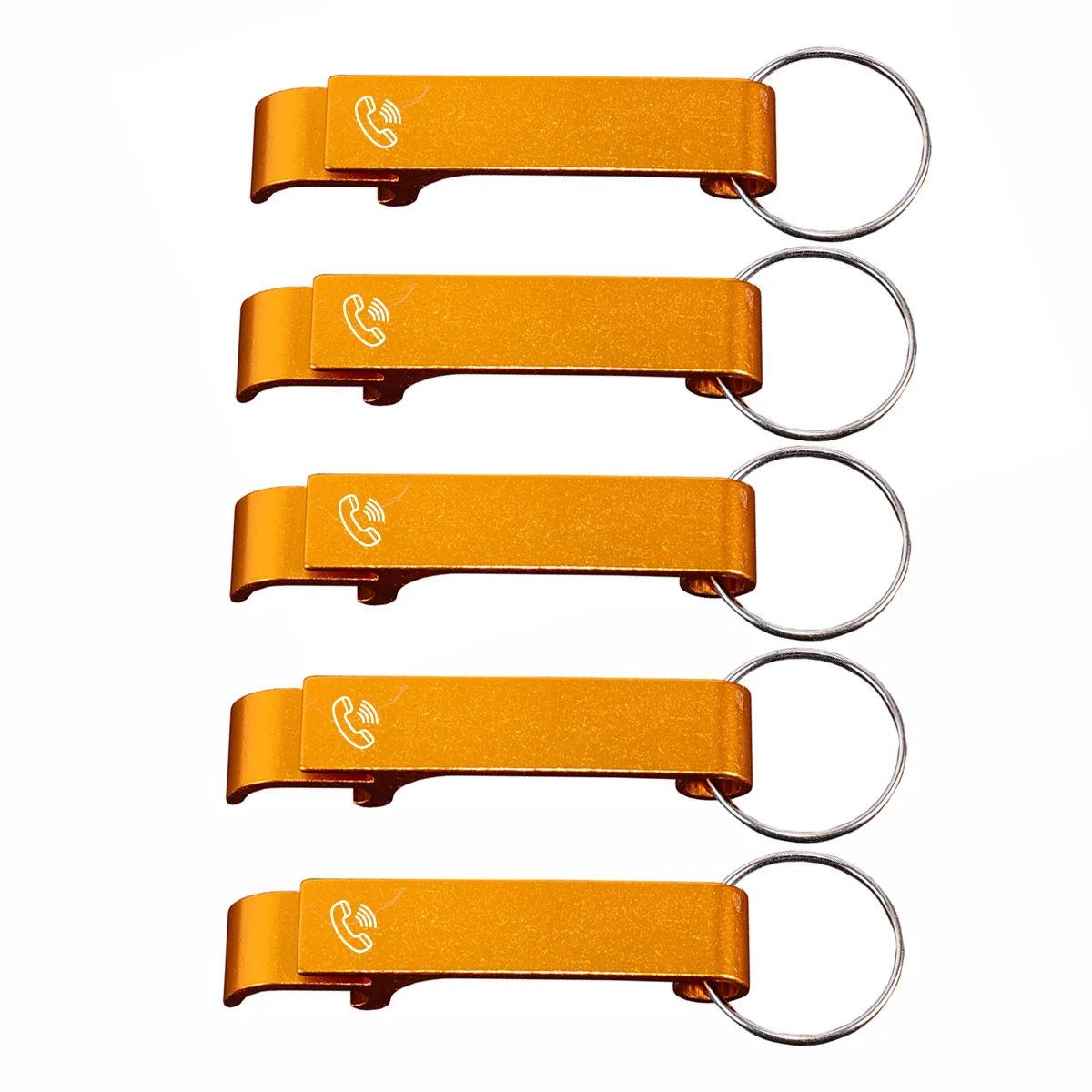 5pcs Custom Name Keychain Aluminum Alloy Set