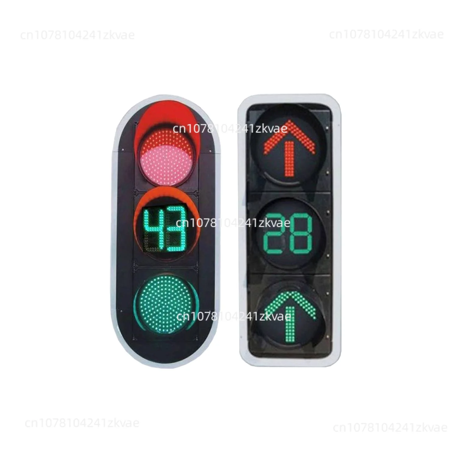 200/300/400mm Intelligent LED Traffic Signal Light with Countdown Timer for Vehicle