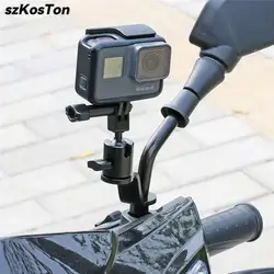 Motorcycle Rearview Mirror Sports Mount Holder Bracket Fixed Holder Mount for GoPro 13 12 11 10 DJI Osmo Action 3 4 Insta360 X4