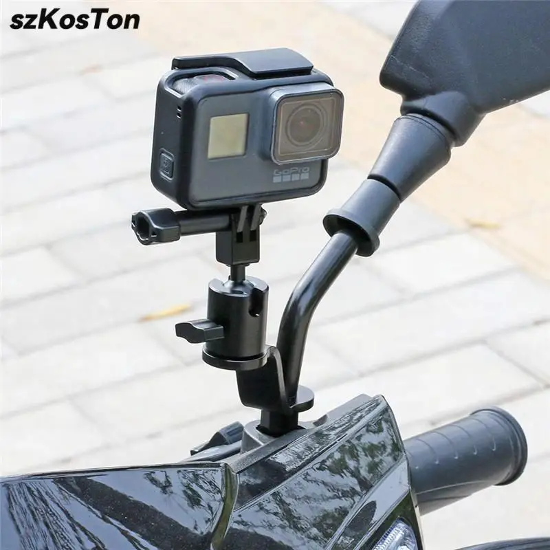 Motocyklowe lusterko wsteczne Uchwyt sportowy Uchwyt stały Uchwyt do GoPro 13 12 11 10 DJI Osmo Action 3 4 Insta360 X4