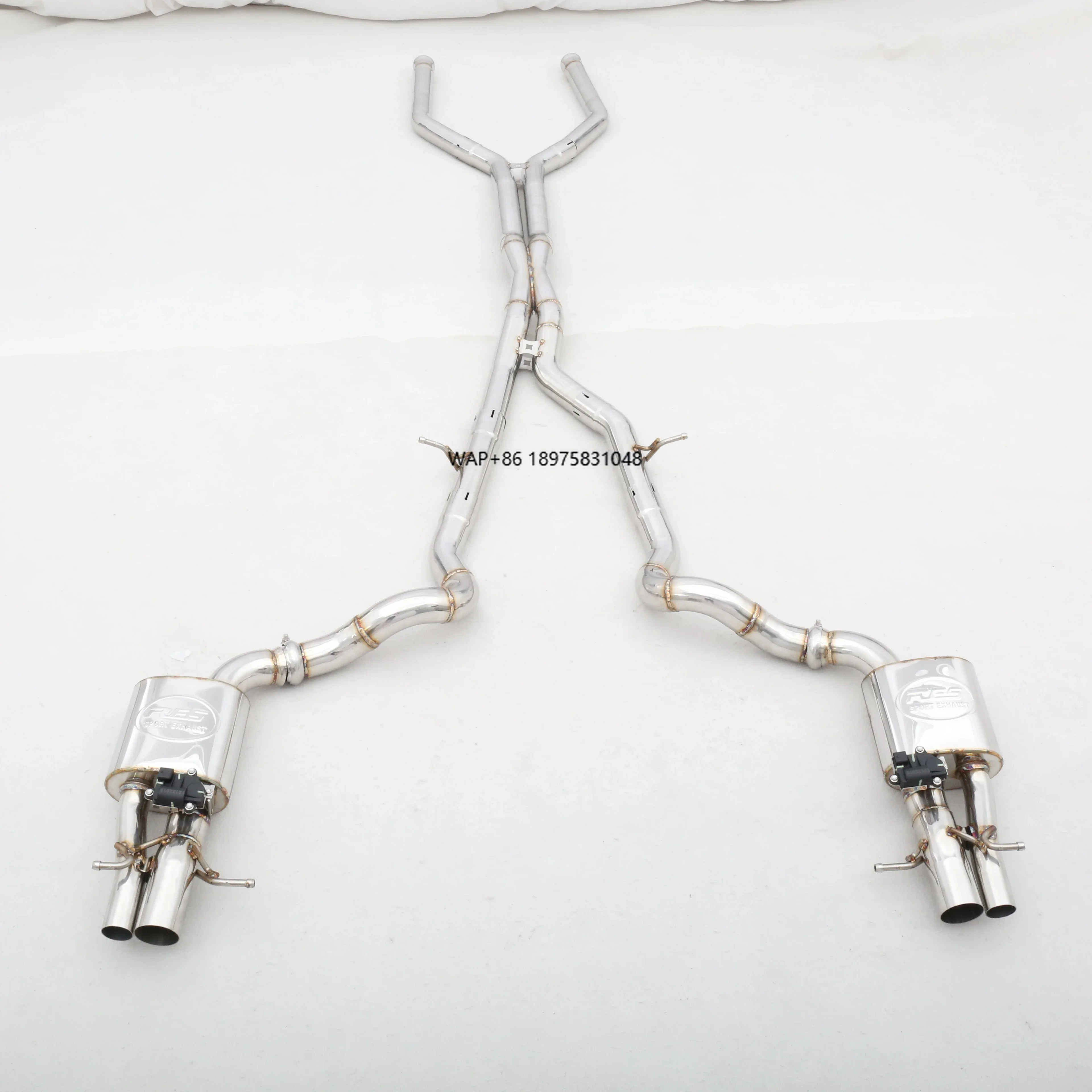 OEM Custom 4.0TT M177 Exhaust System Stainless Steel/Titanium Valved Exhaust Pipes for