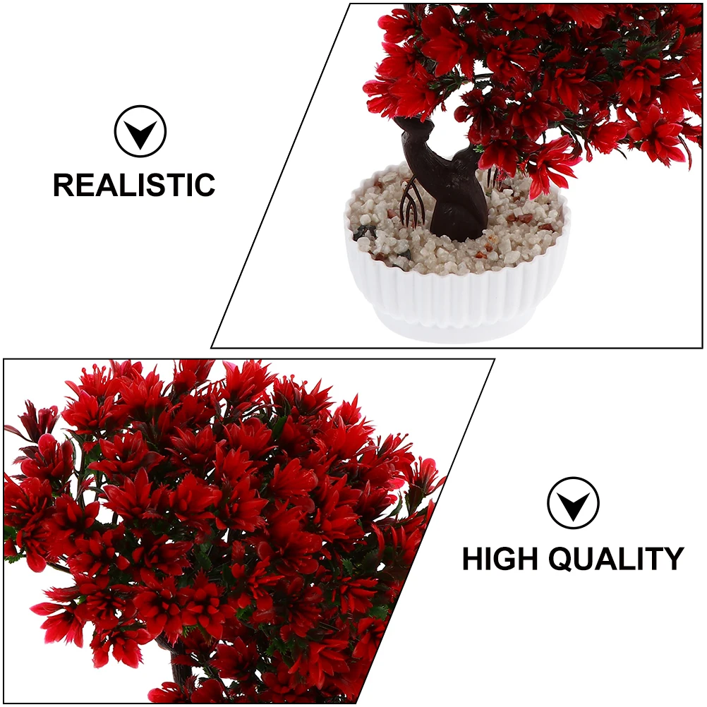 

2pcs Artificial Greeting Pine Simulation Bonsai Plants Desktop Decor Indoor Outdoor Use Realistic Leaves High Quality Materials