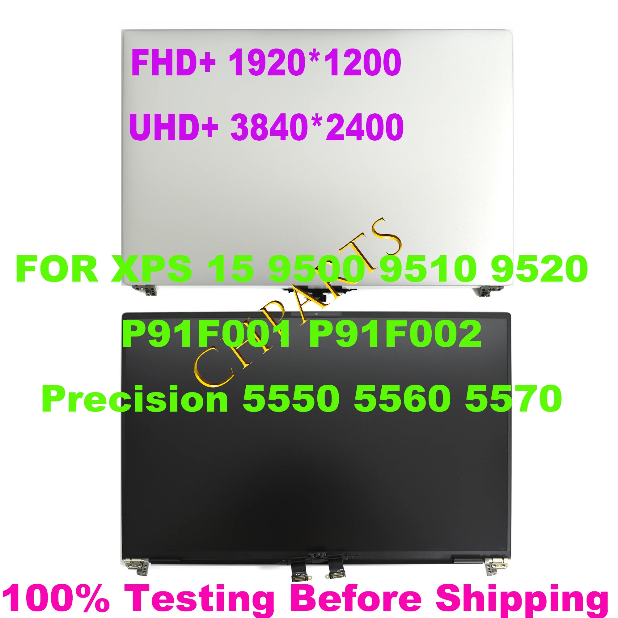 Conjunto de Substituição do Visor Táctil Lcd Tela Dell Xps 15 9500 9510 Precisão 5550 5560 5570 P91f P91f001 P91f002 P91f003