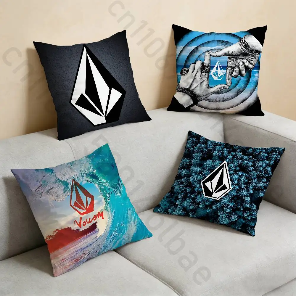 

V-VOLCOM-S Sport Style Pillow Case Sofa Living Room Bedroom Headboard Backrest Cushion Square Cushion Nap Time
