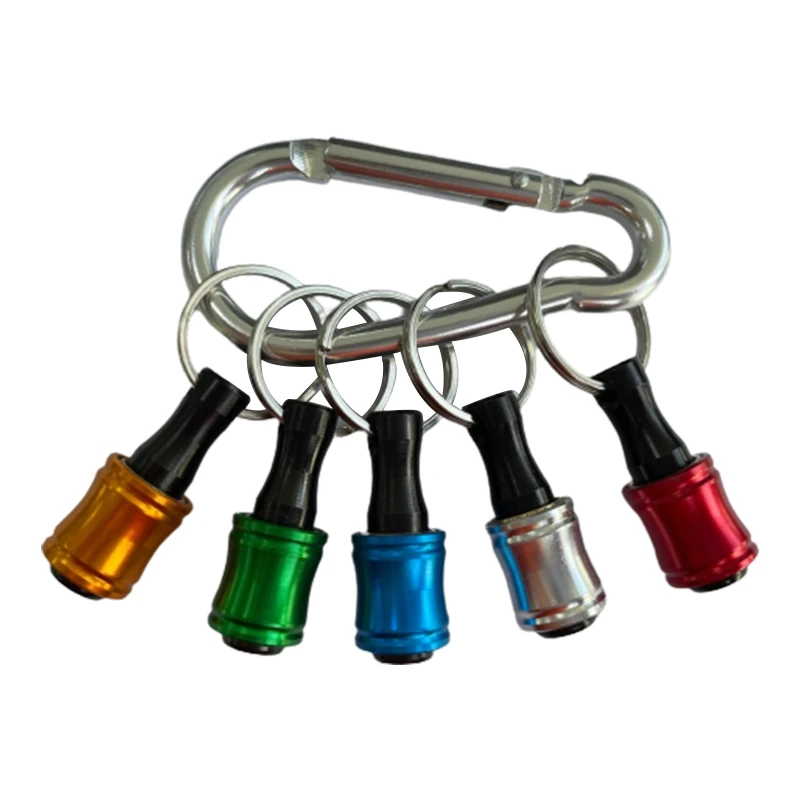 

1/4inch Shank Screwdriver Bits Holder Extension Bar Screw Keychain Set