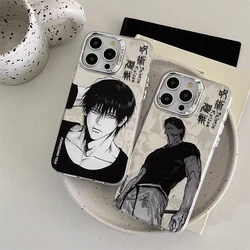 Japanese anime tyrant Fushiguro Toji silvering Case protection for iPhone 16 15 14 13 12 11 14 Pro Max luxury hard cover