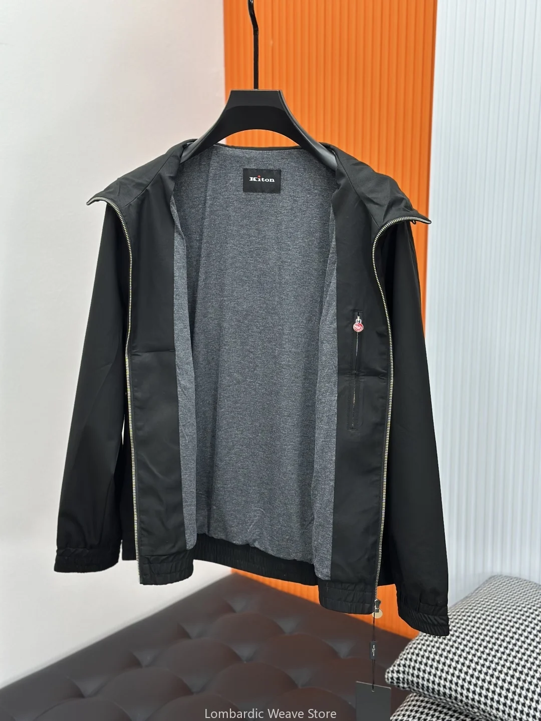 سترة بغطاء للرأس للرجال من كيتون 25ss