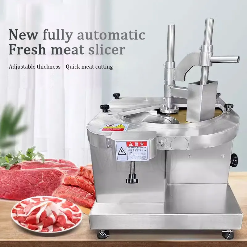 Automatic Fresh Beef Jerky Slicer Flake Pork Meat Mutton Cutting Slicing Machine Chicken Breast Slice Making Machine