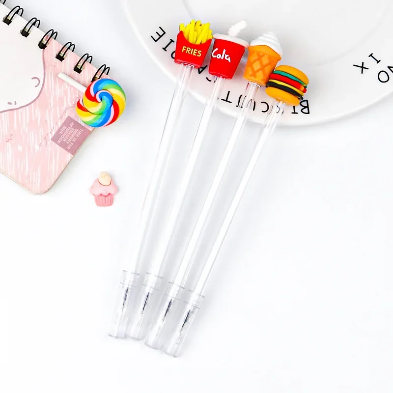 Wholesale Fries Cola Burgers Ice Cream Gel Pens Set Cute Office Stationery Student Signature Pen Kawaii Stationery