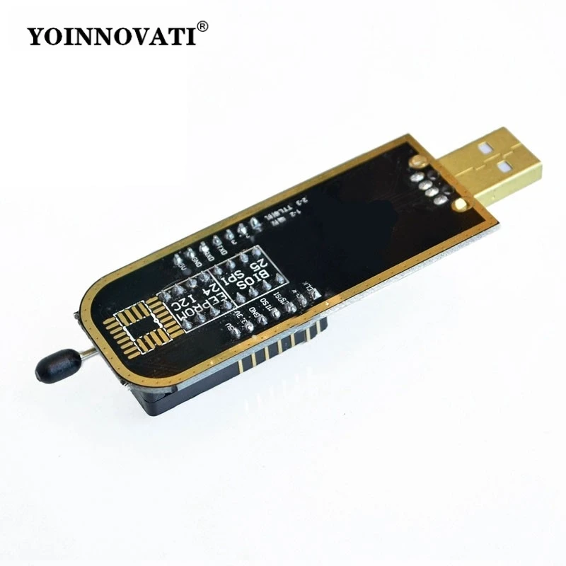 CH341A USB Programmer - Gold Edition for Motherboard, Router, LCD & BIOS FLASH 24/25 Chip Burning