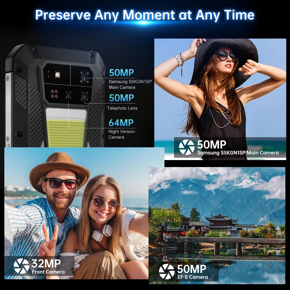 Unihertz 8849 SHARK 3 by 8849 5G Smartphone Android 14 Dimensity 8300 3K AMOLED Screen 32GB 512GB 11600mAh 120W 64MP Cellphone