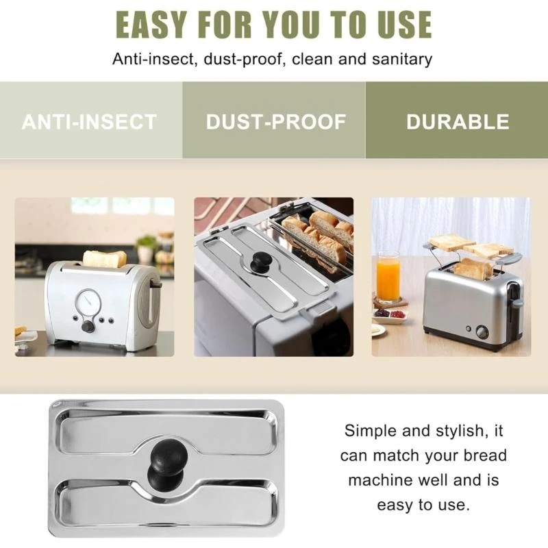 96GF Toaster Cover Stylish Bread Machine Cover Functional Appliance Accessories Toaster Dust Cover for Toaster Bread Machine